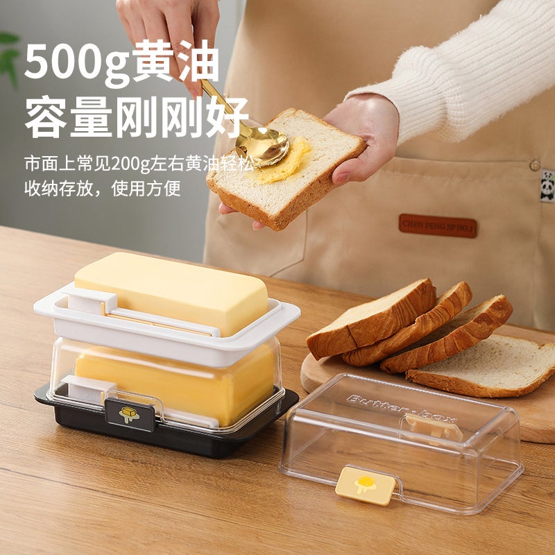 Butter Storage Box Cutting Sub-Packing Storage Box Refrigerator Fresh-Keeping Box Food Grade Frozen Cheese Cheese Slitting Knife - Image 3